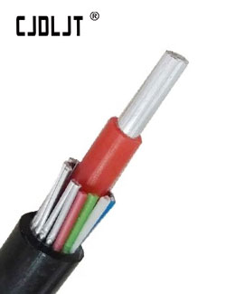 Aluminum concentric cable with two core copper communication cable